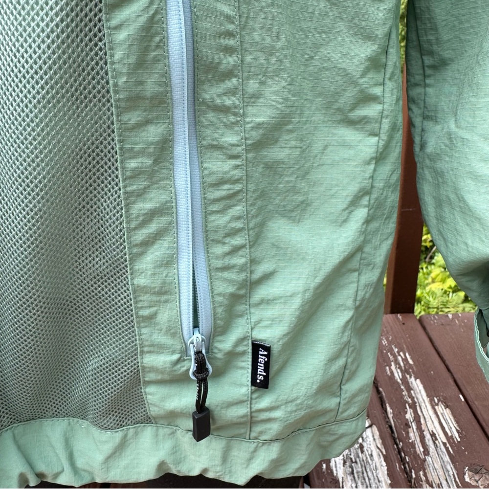 Afends Mint Green Windbreaker Jacket - Picture 3 of 7